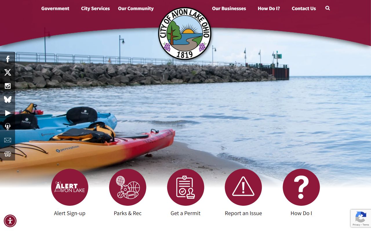 Avon Lake city website for white pages record searches
