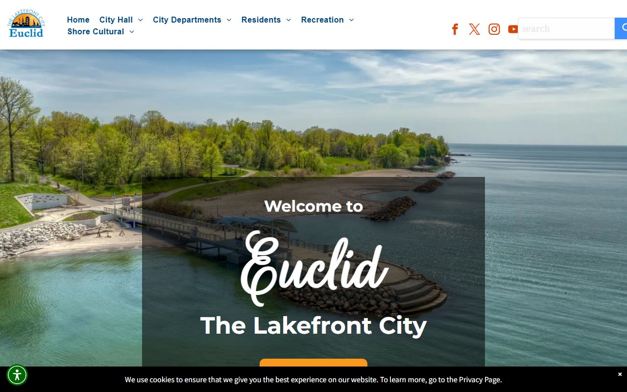 City of Euclid website for white pages lookups