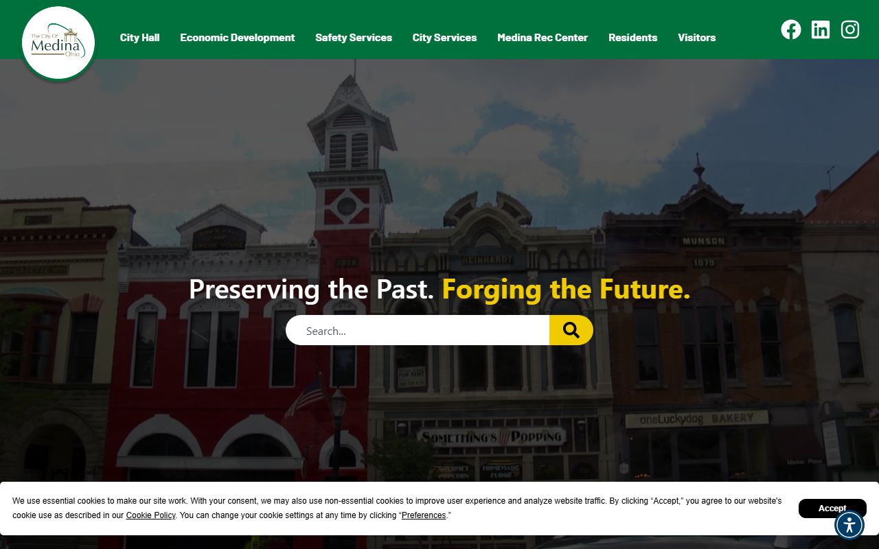 City of Medina website for white pages searches