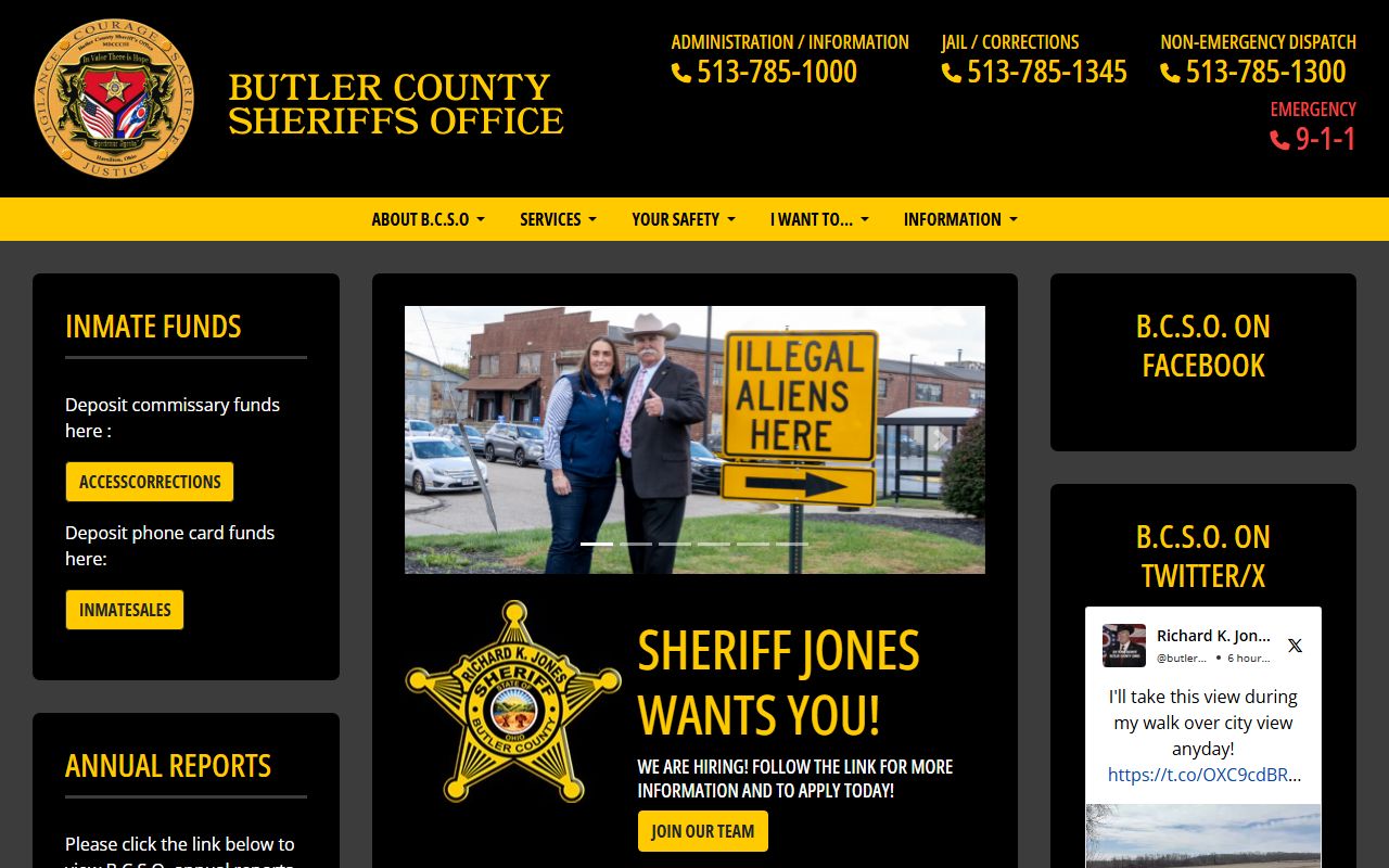 Butler County Clerk of Courts white pages search portal