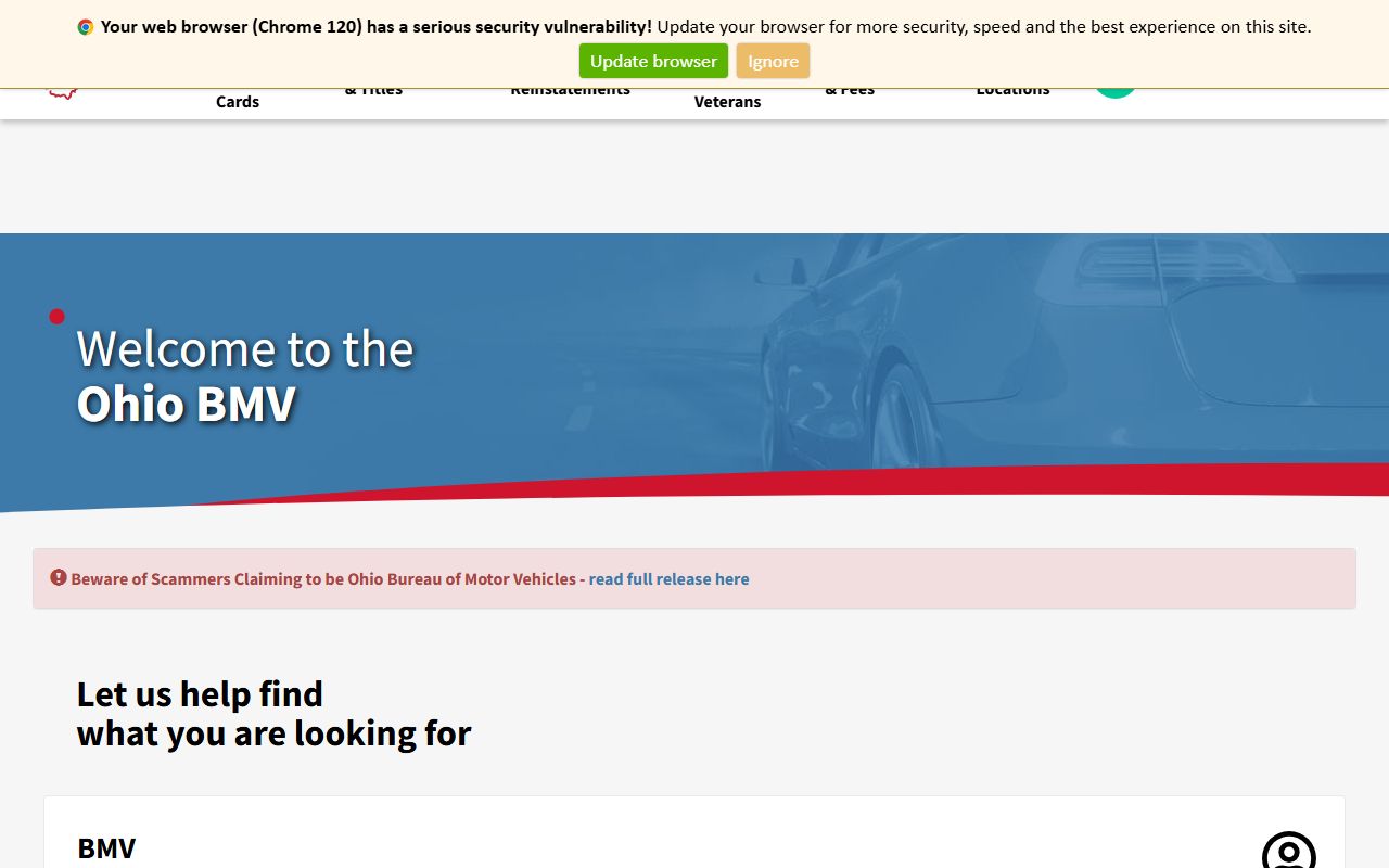 Ohio BMV records privacy for Ohio white pages