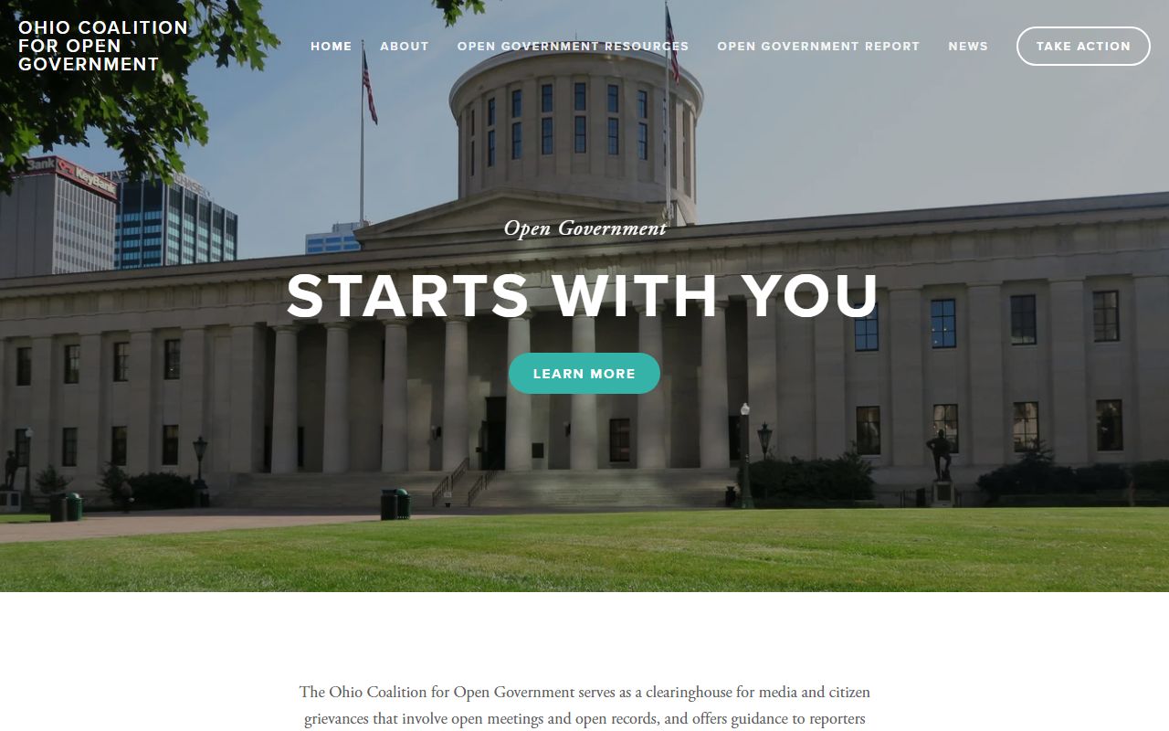 Ohio Coalition for Open Government white pages resources